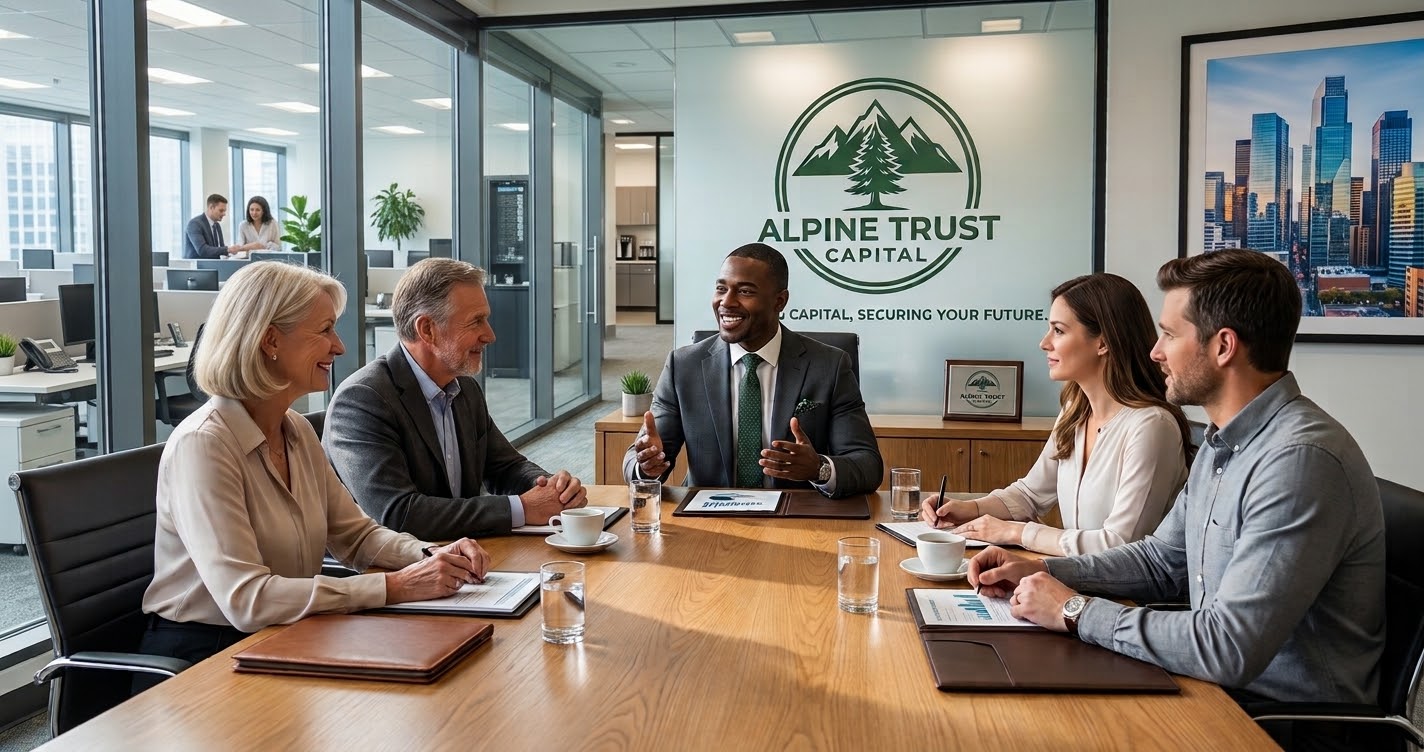 Advisers meeting with clients